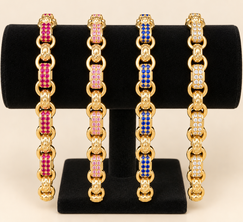 Gypsy link bracelet - 8.5” 9mm
