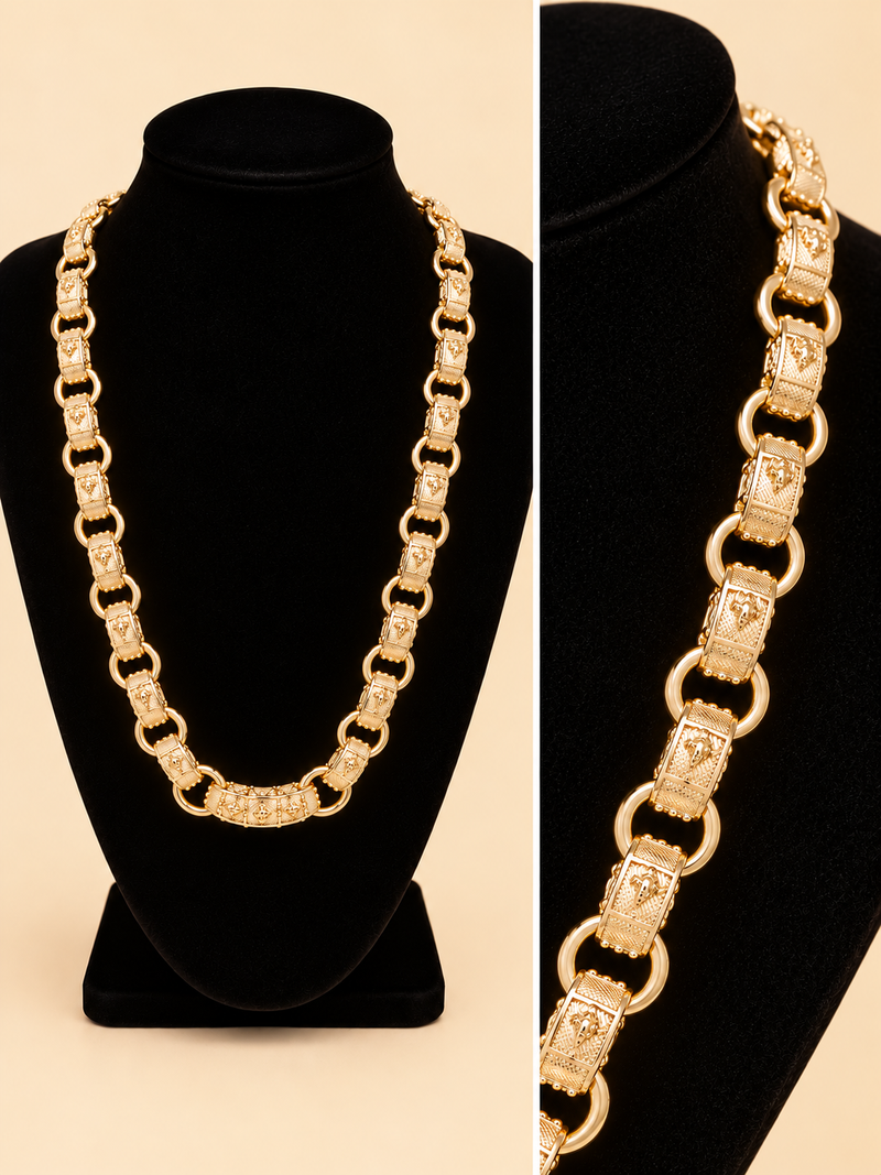 XXL Patterned Belcher Chain – 24” 16mm