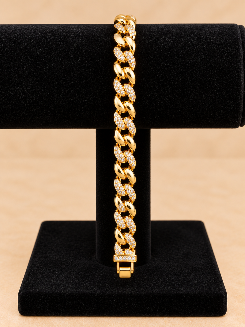 CZ Cuban Link Bracelet – 8” 8.5mm