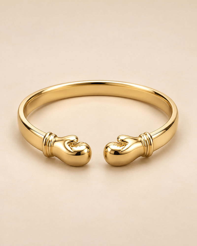 Gold Boxing Glove Bangle – 6¾” 10mm