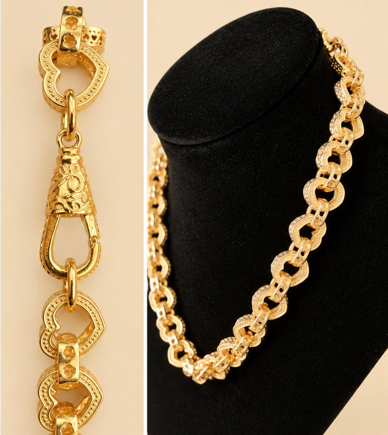 Heart Link chain – 20” 12mm