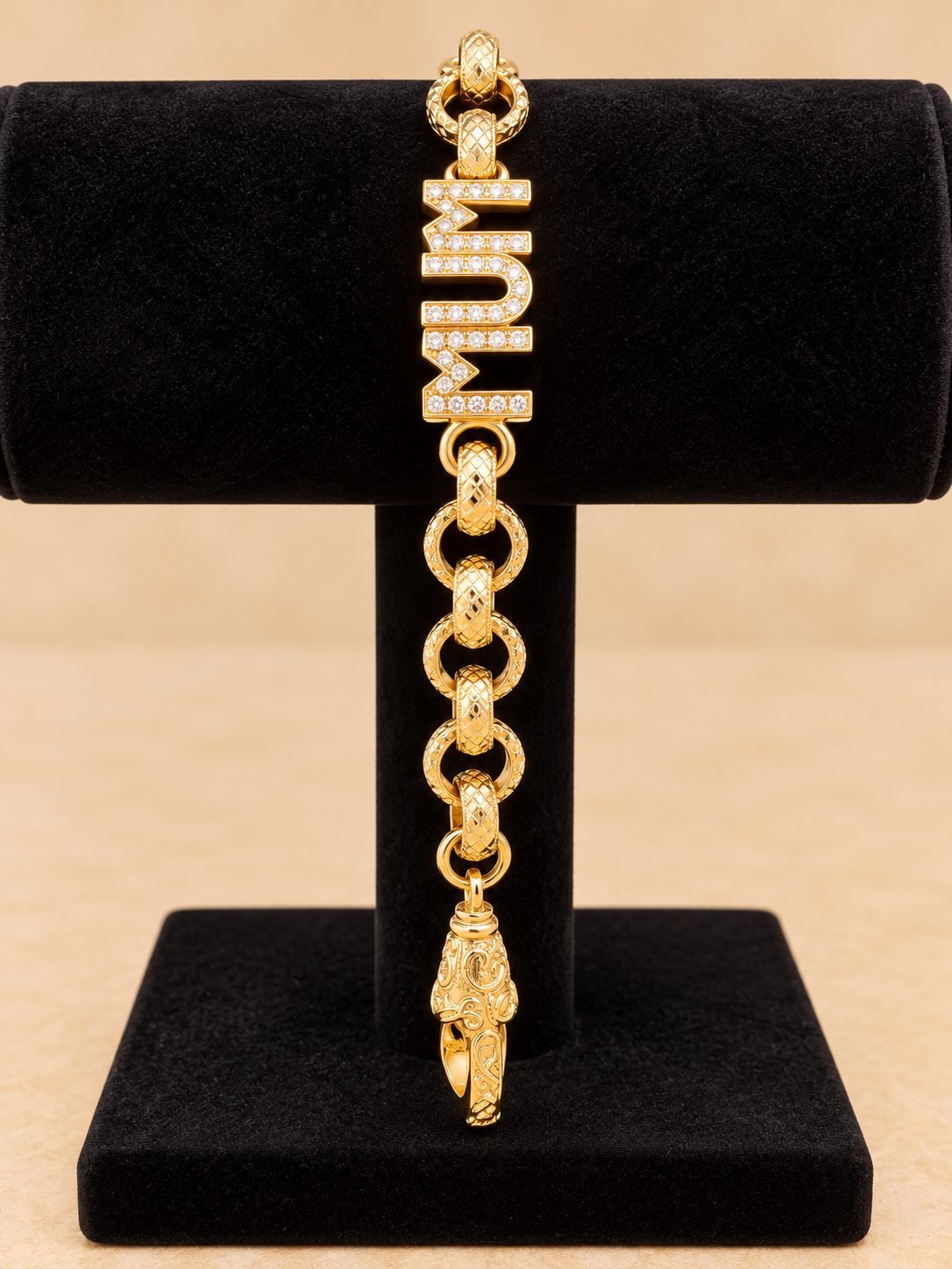 CZ MUM Bracelet – 8.5” 12mm
