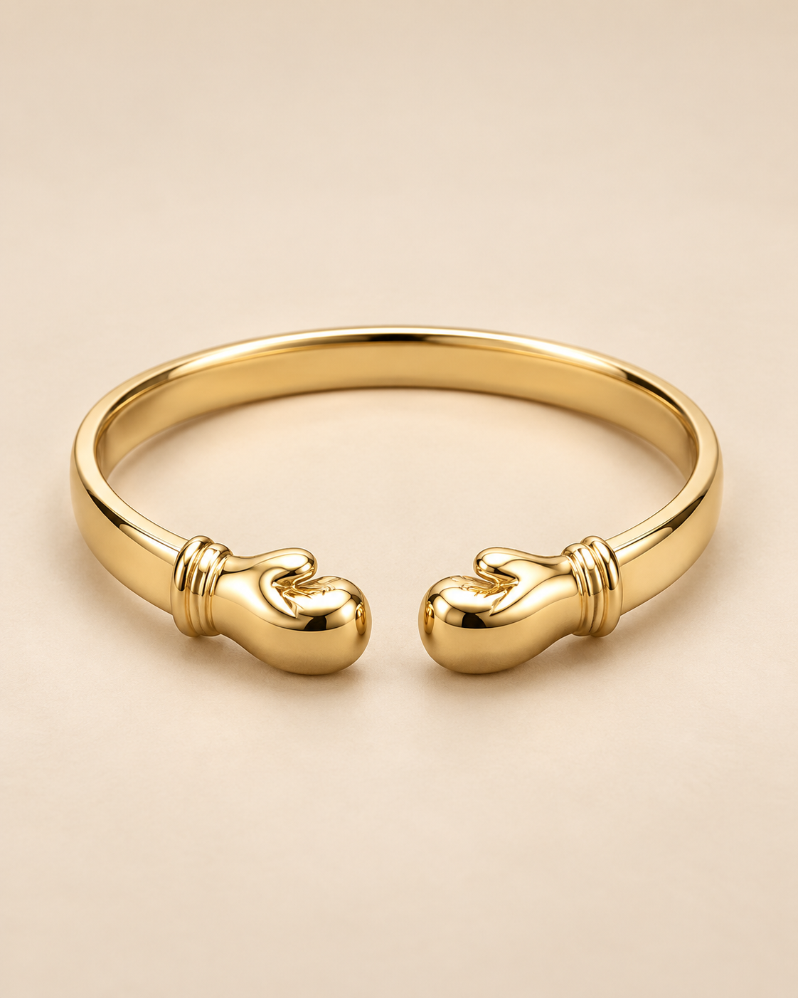 Gold Boxing Glove Bangle – 6¾” 10mm