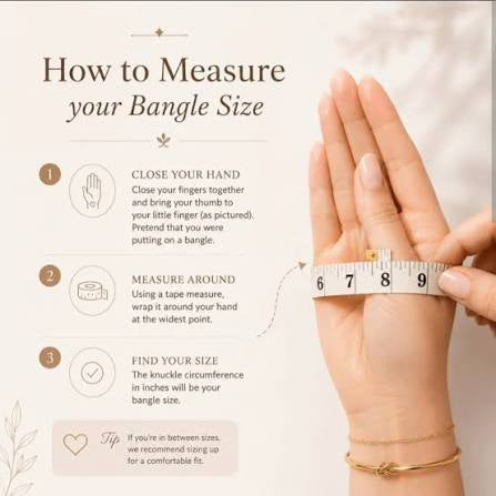How to measure your bangle size